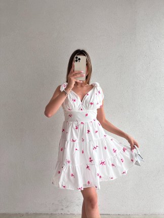 PENROSE Mini Elbise 4852 - Pembe - 3