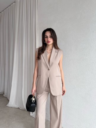 PEONY Takım 3083 - Krem - 2