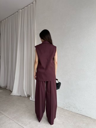 PEONY Takım 3083 - Bordo - 3