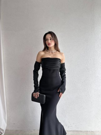 PERİSA Maxi Elbise 5082 - Siyah 