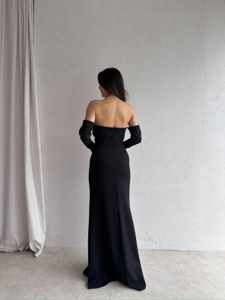 PERİSA Maxi Elbise 5082 - Siyah - 3