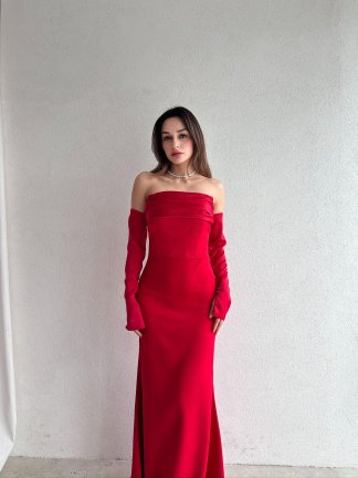 PERİSA Maxi Elbise 5082 - Kırmızı 