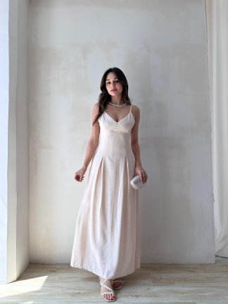 PHİNA Maxi Elbise 6724 - Krem - 3