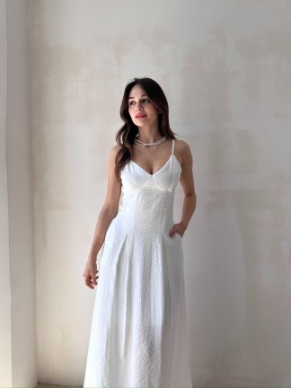 PHİNA Maxi Elbise 6724 - Beyaz 