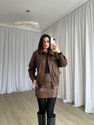 PİCO Deri Takım 8461 - Kahverengi - 3