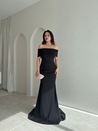 PİSA Maxi Elbise 8993 - Siyah 