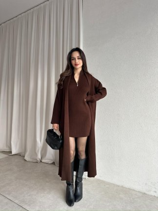 POLKA Triko Takım 8708 - Acı Kahve - 1