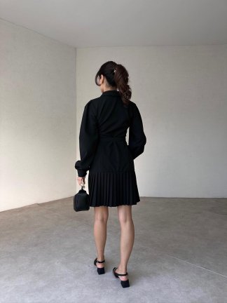 POLLOCK Mini Elbise 1023 - Siyah - 3