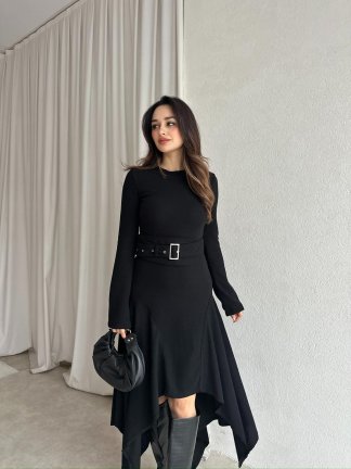 POOL Elbise 8781 - Siyah - 2