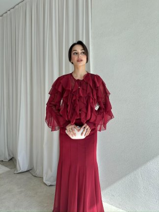 POPPY Takım 8599 - Bordo - 2