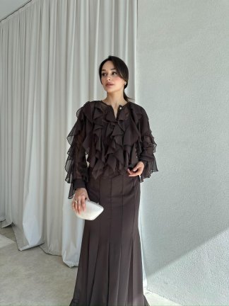 POPPY Takım 8599 - Acı Kahve - 1