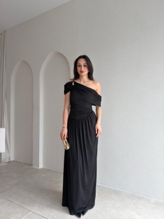 POSNER Maxi Elbise 2011 - Siyah 