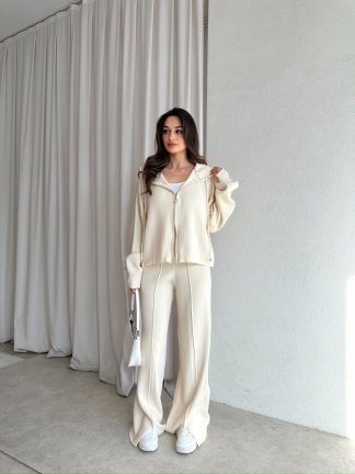 PRİSON Triko Takım 8266 - Krem - 2