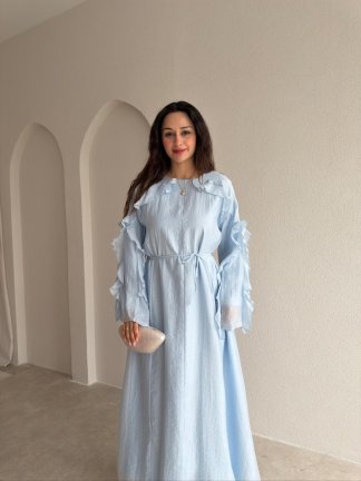 PUREST Midi Elbise 6936 - Bebe Mavisi - 2