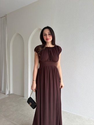 RALF Maxi Elbise 3445 - Acı Kahve - 2