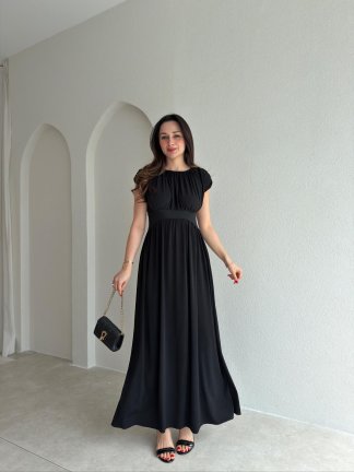 RALF Maxi Elbise 3445 - Siyah 