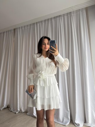 RALPH Elbise 8863 - Beyaz - 3