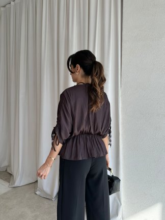 RALYA Bluz 8448 - Acı Kahve - 2