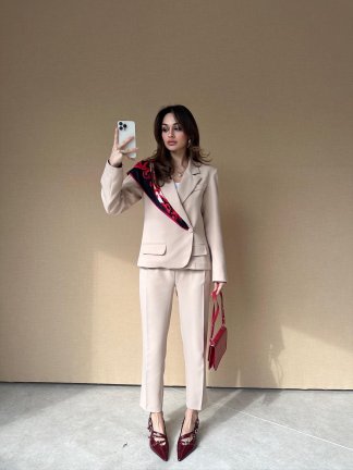 RAMONE Takım 3018 - Krem - 4