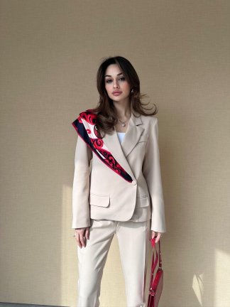 RAMONE Takım 3018 - Krem 