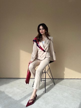 RAMONE Takım 3018 - Krem - 2