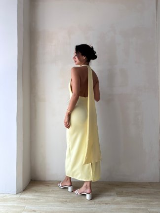 RAMOS Elbise 8236- Sarı - 3