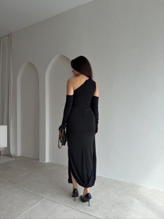 RAMSEY Midi Elbise 3489 - Siyah - 3