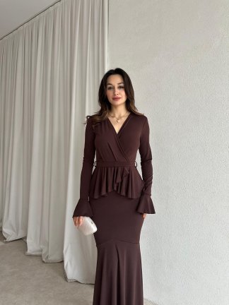 RARE Elbise 0004 - Acı Kahve - 2