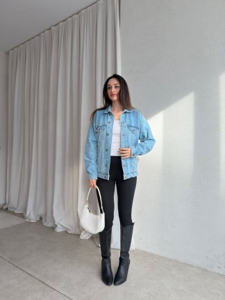 RAVEL Denim Ceket 0016 - Mavi - 2