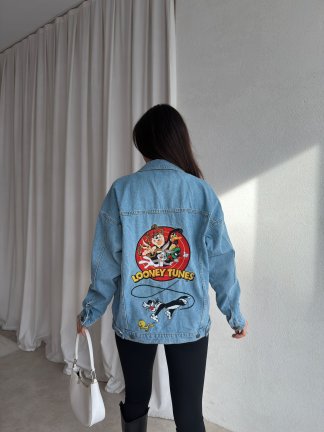 RAVEL Denim Ceket 0016 - Mavi - 3