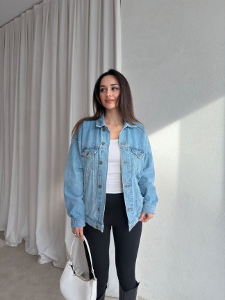 RAVEL Denim Ceket 0016 - Mavi - 1