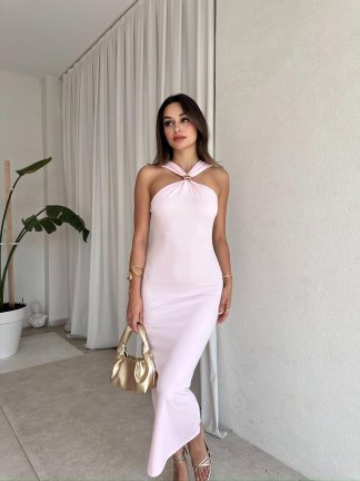 RAXER Elbise 8025 - Pudra - 2