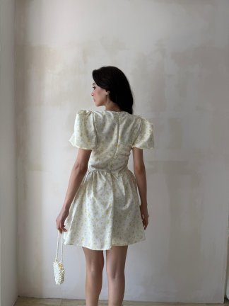 RAYS Mini Elbise 5104 - Sarı - 3