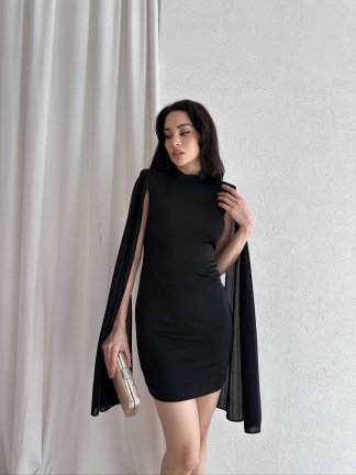 RELİA Mini Elbise 7013 - Siyah - 1