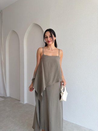 RENTA Midi Elbise 9812 - Haki - 2