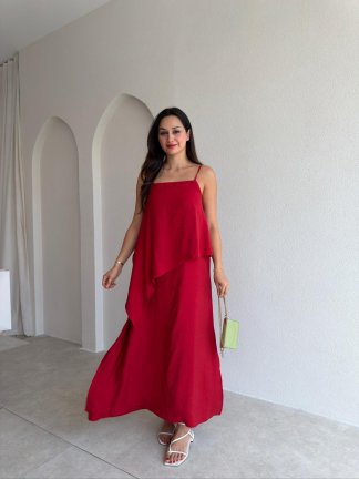 RENTA Midi Elbise 9812 - Kırmızı 