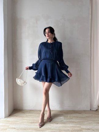 REOSA Mini Elbise 5463 - Lacivert - 2