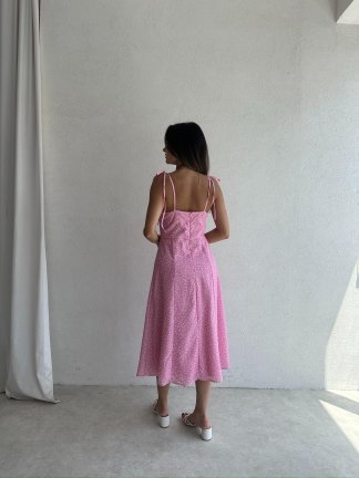 RESCA Midi Elbise 2075 - Pembe - 3