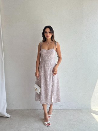 RESCA Midi Elbise 2075 - Vizon - 2