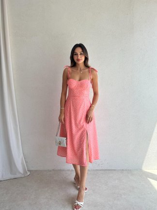 RESCA Midi Elbise 2075 - Turuncu - 2