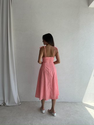 RESCA Midi Elbise 2075 - Turuncu - 3