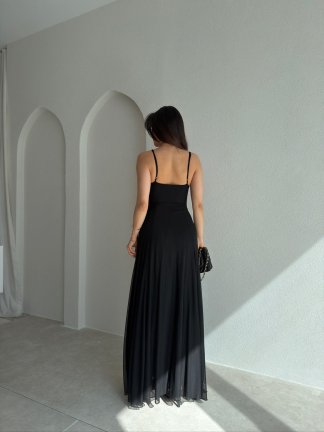 RİCHARD Maxi Elbise 9020 - Siyah - 3