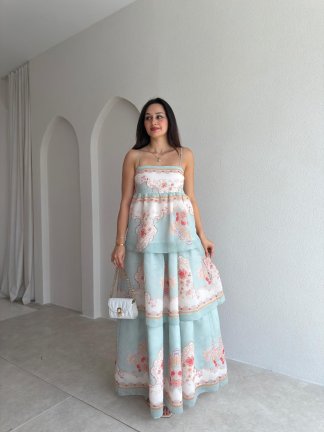 RİCKY Maxi Elbise 2564 - Yeşil 