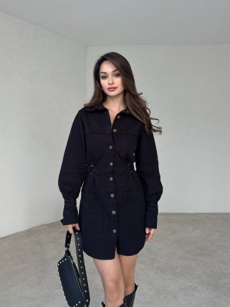 RİLEY Mini Elbise 3093 - Siyah - 1
