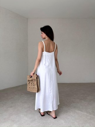 RODMAN Maxi Elbise 3299 - Beyaz - 3