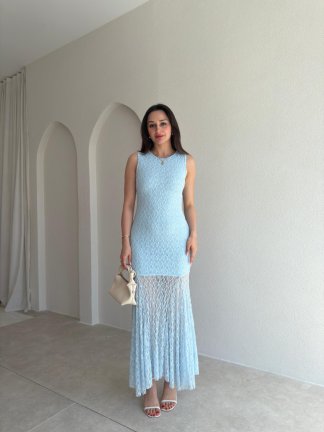 RODRİ Midi Elbise 1254 - Bebe Mavisi - 2
