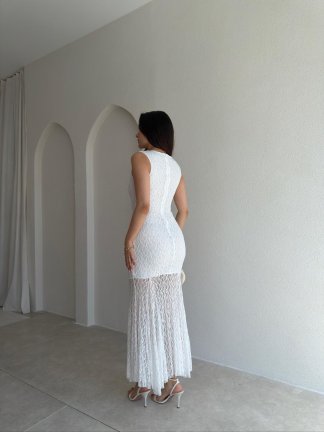 RODRİ Midi Elbise 1254 - Beyaz - 3