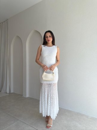 RODRİ Midi Elbise 1254 - Beyaz - 2