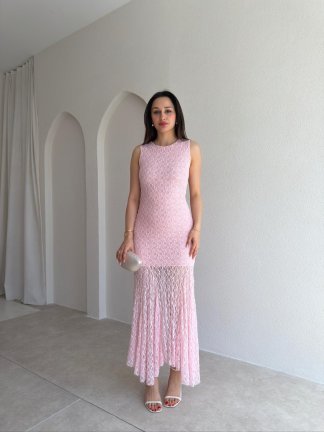 RODRİ Midi Elbise 1254 - Pembe - 2