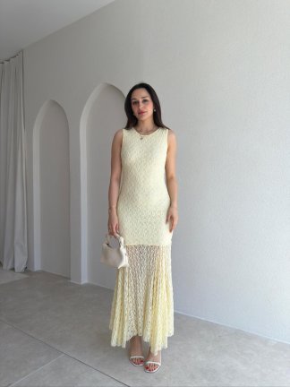 RODRİ Midi Elbise 1254 - Sarı - 2